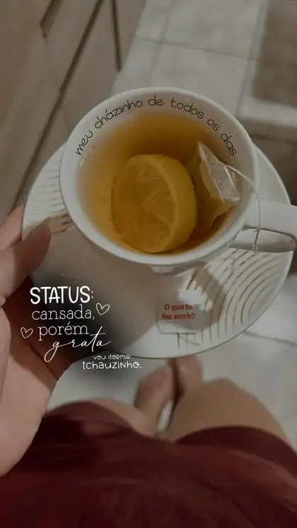 Story de autocuidado com figurinha