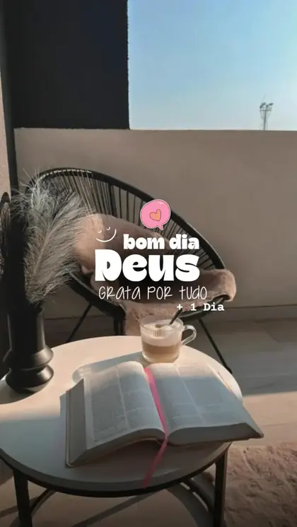 Story de fé e rotina com figurinha